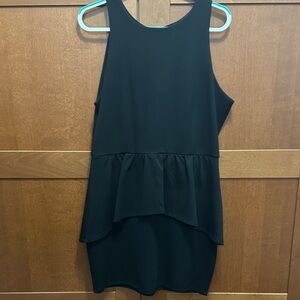 Bar III Black Layered Mini Dress